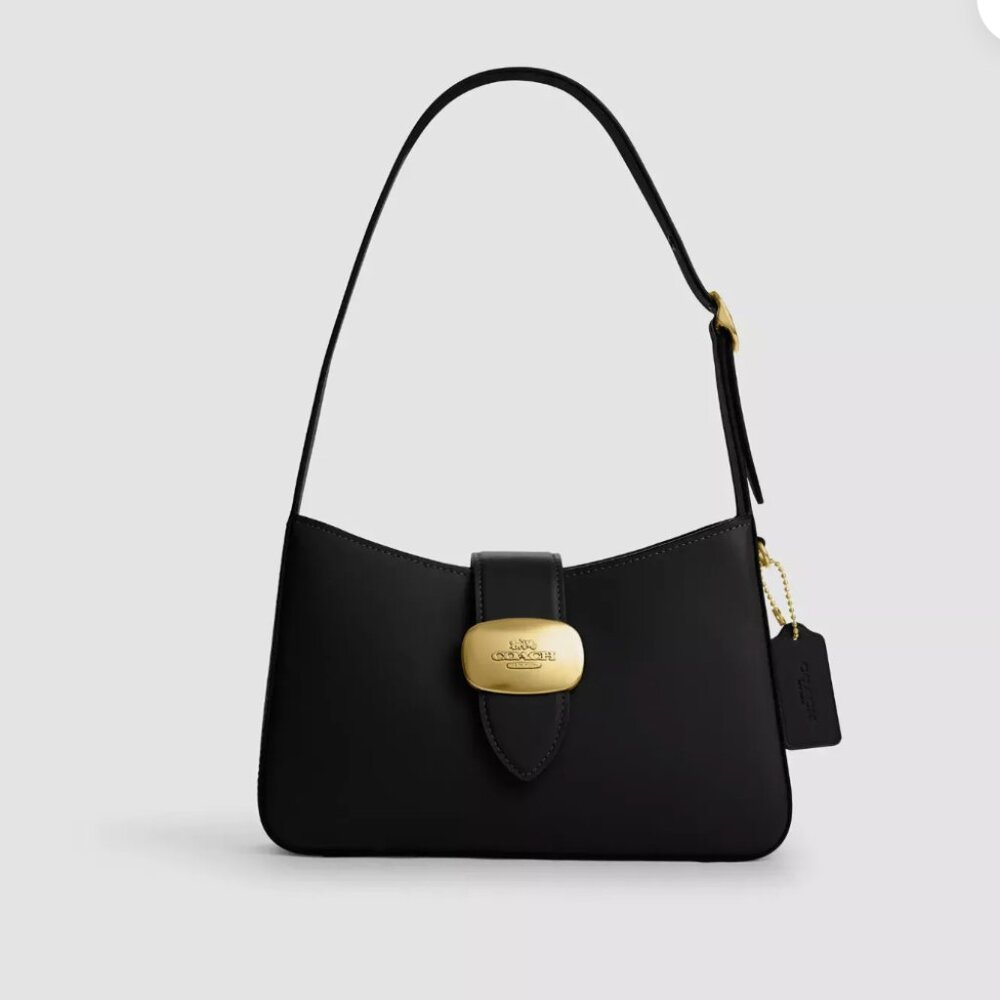 Coach Eliza Shoulder Bag (Black/Gold)